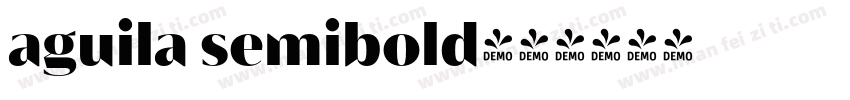 aguila semibold字体转换